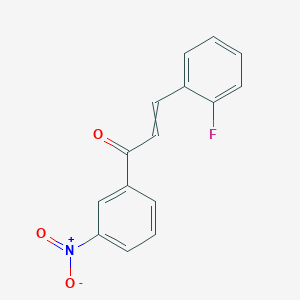 molecular formula C15H10FNO3 B14874738 3-(2-Fluorophenyl)-1-(3-nitrophenyl)prop-2-en-1-one 