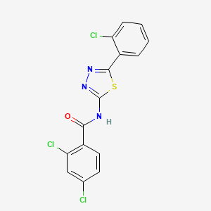 2,4-dichloro-N-[5-(2-chlorophenyl)-1,3,4-thiadiazol-2-yl]benzamide