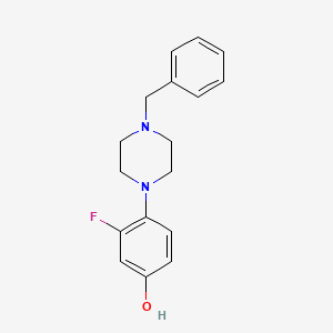 molecular formula C17H19FN2O B1487478 4-(4-苄基哌嗪-1-基)-3-氟苯酚 CAS No. 1171917-73-9