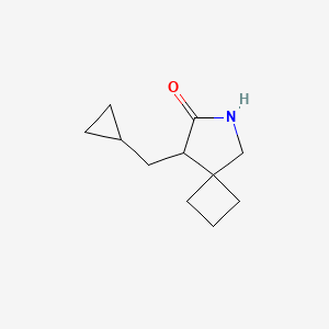 molecular formula C11H17NO B14874788 8-(Cyclopropylmethyl)-6-azaspiro[3.4]octan-7-one 