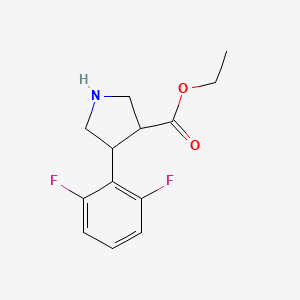 Ethyl 4-(2,6-difluorophenyl)pyrrolidine-3-carboxylate