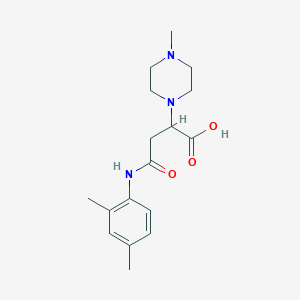 molecular formula C17H25N3O3 B14874823 4-((2,4-Dimethylphenyl)amino)-2-(4-methylpiperazin-1-yl)-4-oxobutanoic acid 