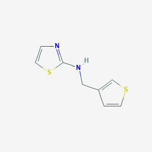 molecular formula C8H8N2S2 B1487483 N-(thiophen-3-ylmethyl)-1,3-thiazol-2-amine CAS No. 1243612-43-2