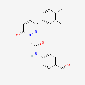 N-(4-acetylphenyl)-2-(3-(3,4-dimethylphenyl)-6-oxopyridazin-1(6H)-yl)acetamide