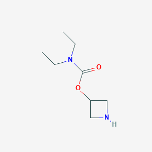 molecular formula C8H16N2O2 B14874907 Azetidin-3-yl diethylcarbamate 