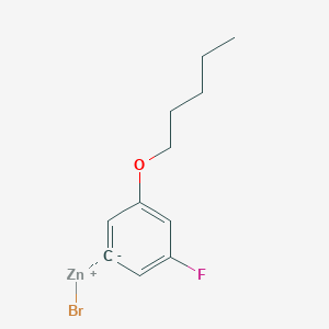 (3-Fluoro-5-(n-pentyloxy)phenyl)Zinc bromide