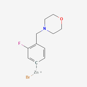 3-Fluoro-4-[(4-morpholino)methyl]phenylZinc bromide