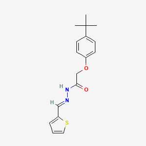 2-(4-tert-butylphenoxy)-N'-[(E)-thiophen-2-ylmethylidene]acetohydrazide