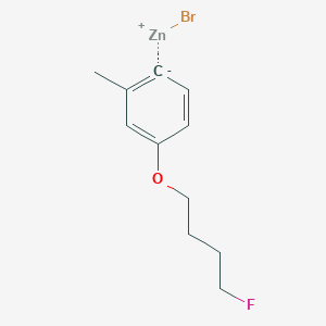 4-(4-Fluorobutoxy)-2-methylphenylZinc bromide