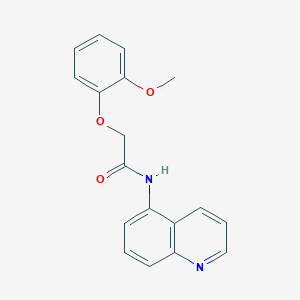 2-(2-methoxyphenoxy)-N-(quinolin-5-yl)acetamide