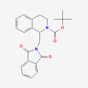 molecular formula C23H24N2O4 B14875016 tert-butyl 1-[(1,3-dioxo-2,3-dihydro-1H-isoindol-2-yl)methyl]-1,2,3,4-tetrahydroisoquinoline-2-carboxylate 