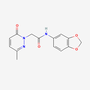 N-(1,3-benzodioxol-5-yl)-2-(3-methyl-6-oxopyridazin-1(6H)-yl)acetamide