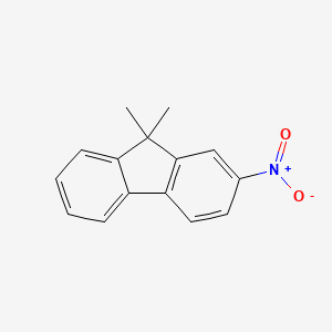 molecular formula C15H13NO2 B1487504 9,9-Dimethyl-2-nitro-9H-fluorene CAS No. 605644-46-0