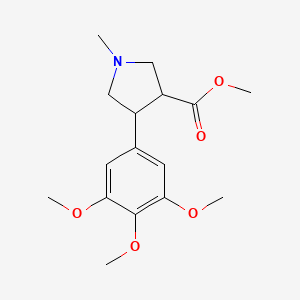 Methyl 1-methyl-4-(3,4,5-trimethoxyphenyl)pyrrolidine-3-carboxylate