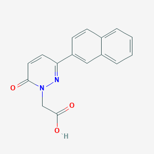molecular formula C16H12N2O3 B1487505 [3-(2-Naphthyl)-6-oxopyridazin-1(6H)-yl]acetic acid CAS No. 1239769-54-0