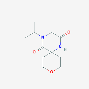 molecular formula C11H18N2O3 B14875066 4-Isopropyl-9-oxa-1,4-diazaspiro[5.5]undecane-2,5-dione 