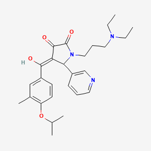 1-(3-(diethylamino)propyl)-3-hydroxy-4-(4-isopropoxy-3-methylbenzoyl)-5-(pyridin-3-yl)-1H-pyrrol-2(5H)-one