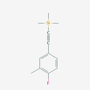 (4-Fluoro-3-methyl-phenylethynyl)-trimethyl-silane