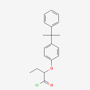 molecular formula C19H21ClO2 B1487510 2-[4-(1-Methyl-1-phenylethyl)phenoxy]butanoyl chloride CAS No. 1160257-68-0