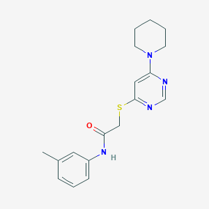 2-((6-(piperidin-1-yl)pyrimidin-4-yl)thio)-N-(m-tolyl)acetamide