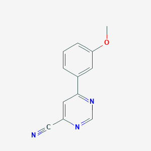 6-(3-Methoxyphenyl)pyrimidine-4-carbonitrile