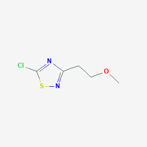 molecular formula C5H7ClN2OS B1487517 5-Chloro-3-(2-methoxyethyl)-1,2,4-thiadiazole CAS No. 89180-91-6