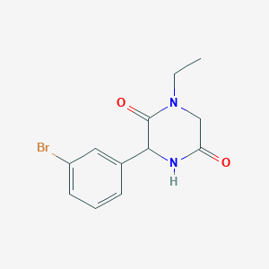 3-(3-Bromophenyl)-1-ethylpiperazine-2,5-dione