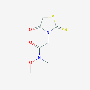 N-methoxy-N-methyl-2-(4-oxo-2-thioxothiazolidin-3-yl)acetamide