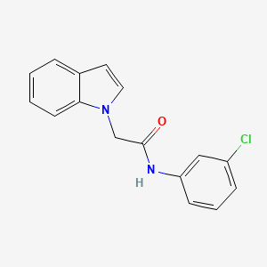 N-(3-chlorophenyl)-2-(1H-indol-1-yl)acetamide