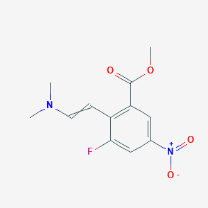 molecular formula C12H13FN2O4 B14875245 methyl 2-[(E)-2-(dimethylamino)vinyl]-3-fluoro-5-nitro-benzoate 