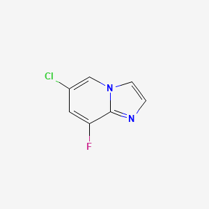 molecular formula C7H4ClFN2 B1487526 6-Chloro-8-fluoroimidazo[1,2-a]pyridine CAS No. 1033202-10-6