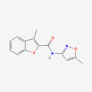 3-methyl-N-(5-methylisoxazol-3-yl)benzofuran-2-carboxamide