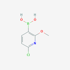 molecular formula C6H7BClNO3 B1487527 6-Chloro-2-methoxypyridine-3-boronic acid CAS No. 1072946-50-9