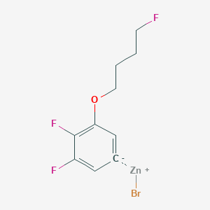 4,5-Difluoro-3-(4-fluorobutoxy)phenylZinc bromide