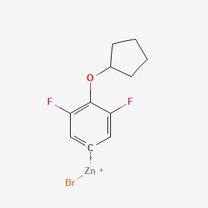 4-Cyclopentyloxy-3,5-difluorophenylZinc bromide