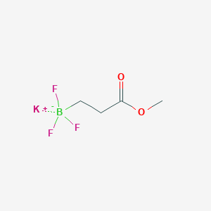 molecular formula C4H7BF3KO2 B1487532 Potassium 3-trifluoroboratopropionate methyl ester CAS No. 1023357-63-2