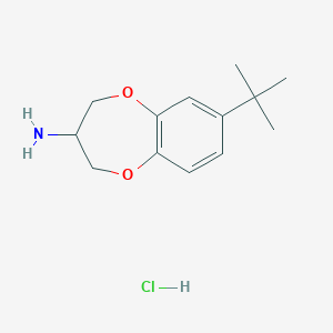 7-(tert-butyl)-3,4-dihydro-2H-benzo[b][1,4]dioxepin-3-amine hydrochloride