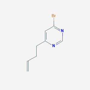 molecular formula C8H9BrN2 B14875356 4-Bromo-6-(but-3-en-1-yl)pyrimidine 