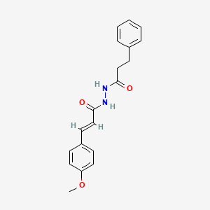 molecular formula C19H20N2O3 B14875376 (E)-3-(4-methoxyphenyl)-N'-(3-phenylpropanoyl)acrylohydrazide 