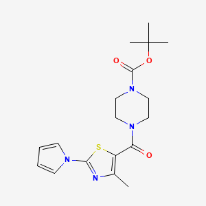 tert-butyl 4-(4-methyl-2-(1H-pyrrol-1-yl)thiazole-5-carbonyl)piperazine-1-carboxylate