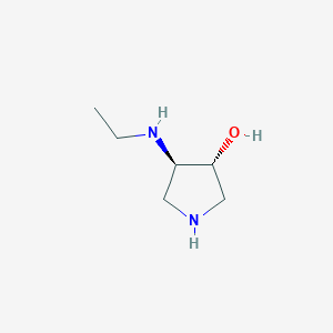 molecular formula C6H14N2O B14875382 (3R,4R)-4-(ethylamino)pyrrolidin-3-ol 