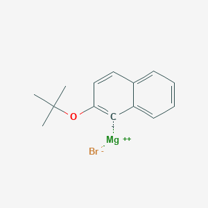 molecular formula C14H15BrMgO B14875387 (2-t-Butoxynaphthalen-1-yl)magnesium bromide 