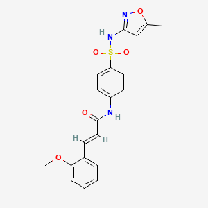 (2E)-3-(2-methoxyphenyl)-N-{4-[(5-methyl-1,2-oxazol-3-yl)sulfamoyl]phenyl}prop-2-enamide