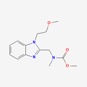 molecular formula C14H19N3O3 B14875419 methyl {[1-(2-methoxyethyl)-1H-benzimidazol-2-yl]methyl}methylcarbamate 