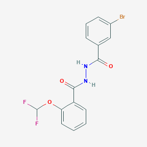 N'-(3-bromobenzoyl)-2-(difluoromethoxy)benzohydrazide