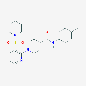 N-(4-methylcyclohexyl)-1-(3-(piperidin-1-ylsulfonyl)pyridin-2-yl)piperidine-4-carboxamide