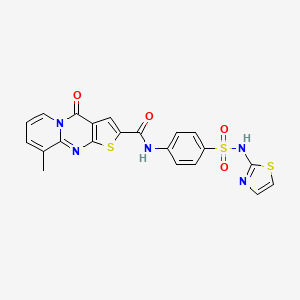 9-methyl-4-oxo-N-(4-(N-(thiazol-2-yl)sulfamoyl)phenyl)-4H-pyrido[1,2-a]thieno[2,3-d]pyrimidine-2-carboxamide