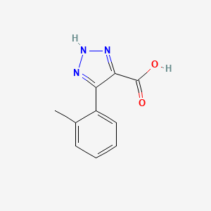 molecular formula C10H9N3O2 B1487551 4-(o-tolyl)-1H-1,2,3-triazole-5-carboxylic acid CAS No. 1511034-11-9
