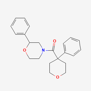 (2-phenylmorpholino)(4-phenyltetrahydro-2H-pyran-4-yl)methanone