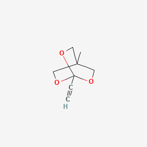 molecular formula C8H10O3 B14875587 1-Ethynyl-4-methyl-2,6,7-trioxabicyclo[2.2.2]octane 